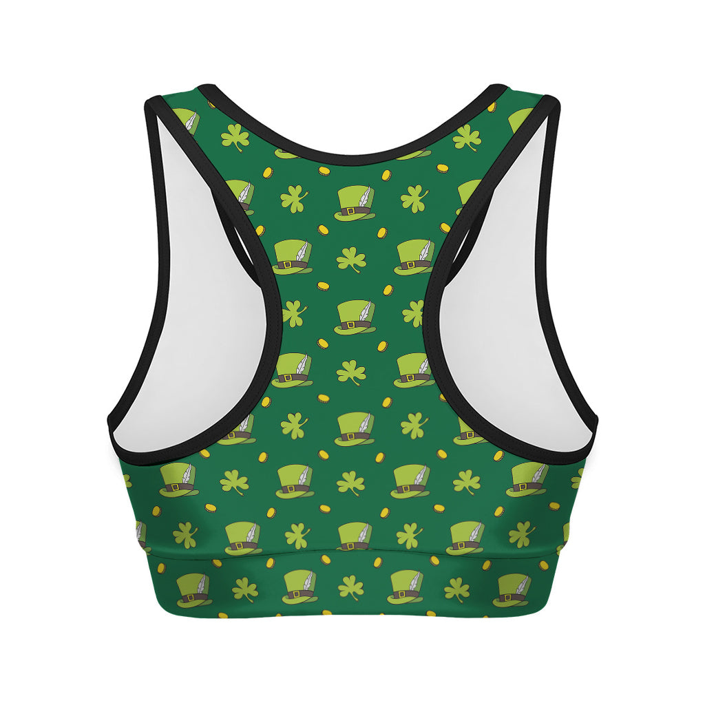 Saint Patrick's Day Celebration Print Women's Sports Bra
