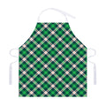 Saint Patrick's Day Irish Tartan Print Adjustable Apron