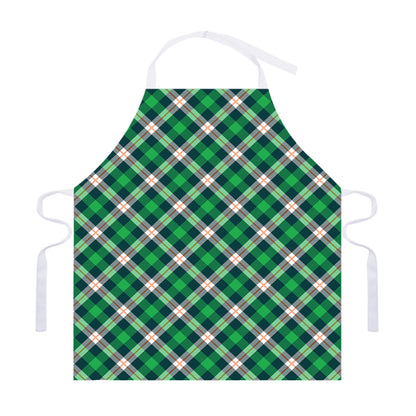 Saint Patrick's Day Irish Tartan Print Adjustable Apron