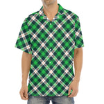 Saint Patrick's Day Irish Tartan Print Aloha Shirt