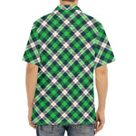 Saint Patrick's Day Irish Tartan Print Aloha Shirt