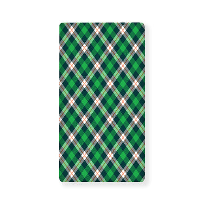 Saint Patrick's Day Irish Tartan Print Baby Crib Sheet
