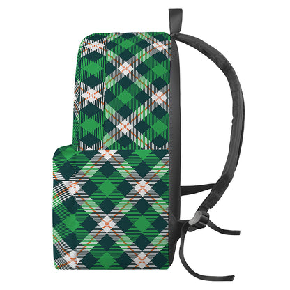 Saint Patrick's Day Irish Tartan Print Backpack