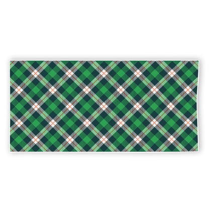 Saint Patrick's Day Irish Tartan Print Beach Towel