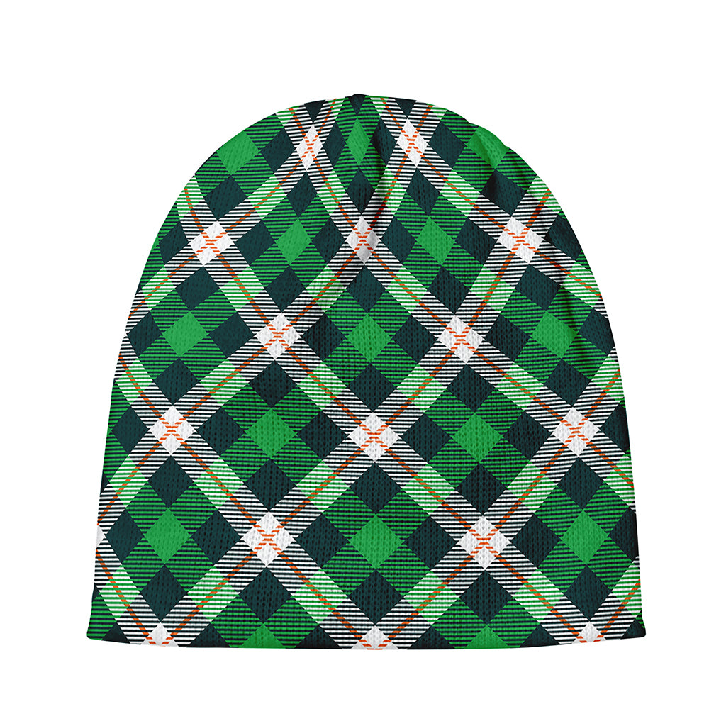 Saint Patrick's Day Irish Tartan Print Beanie