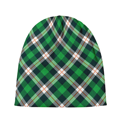 Saint Patrick's Day Irish Tartan Print Beanie