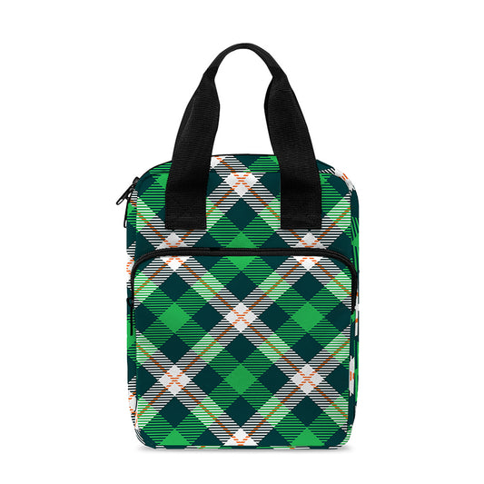 Saint Patrick's Day Irish Tartan Print Bible Tote Bag