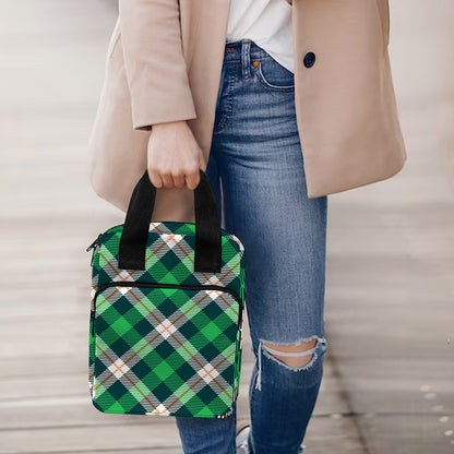 Saint Patrick's Day Irish Tartan Print Bible Tote Bag