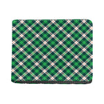 Saint Patrick's Day Irish Tartan Print Bifold Wallet