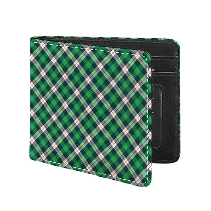 Saint Patrick's Day Irish Tartan Print Bifold Wallet