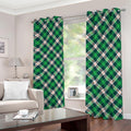 Saint Patrick's Day Irish Tartan Print Dimout Grommet Curtains