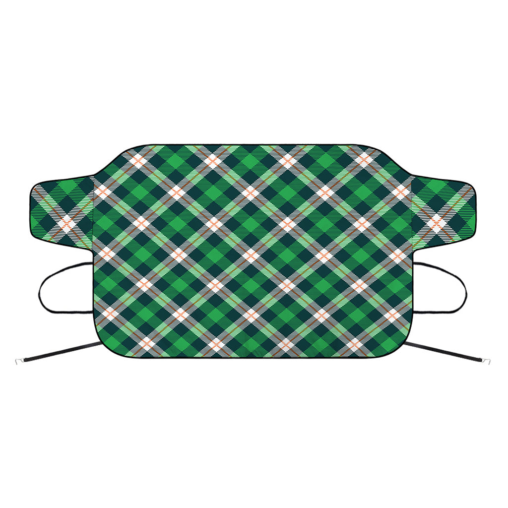 Saint Patrick's Day Irish Tartan Print Car Windshield Snow Cover