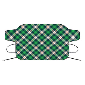 Saint Patrick's Day Irish Tartan Print Car Windshield Snow Cover