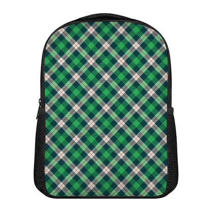 Saint Patrick's Day Irish Tartan Print Casual Backpack