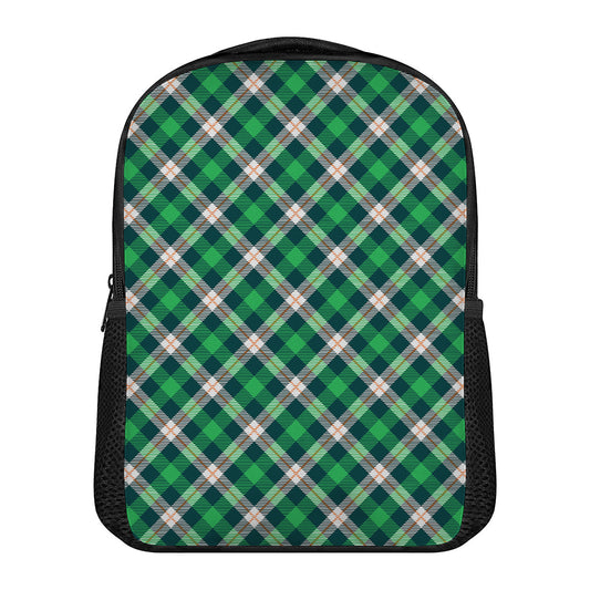 Saint Patrick's Day Irish Tartan Print Casual Backpack