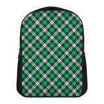 Saint Patrick's Day Irish Tartan Print Casual Backpack