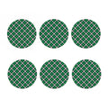 Saint Patrick's Day Irish Tartan Print Coaster Set