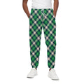 Saint Patrick's Day Irish Tartan Print Cotton Sweatpants