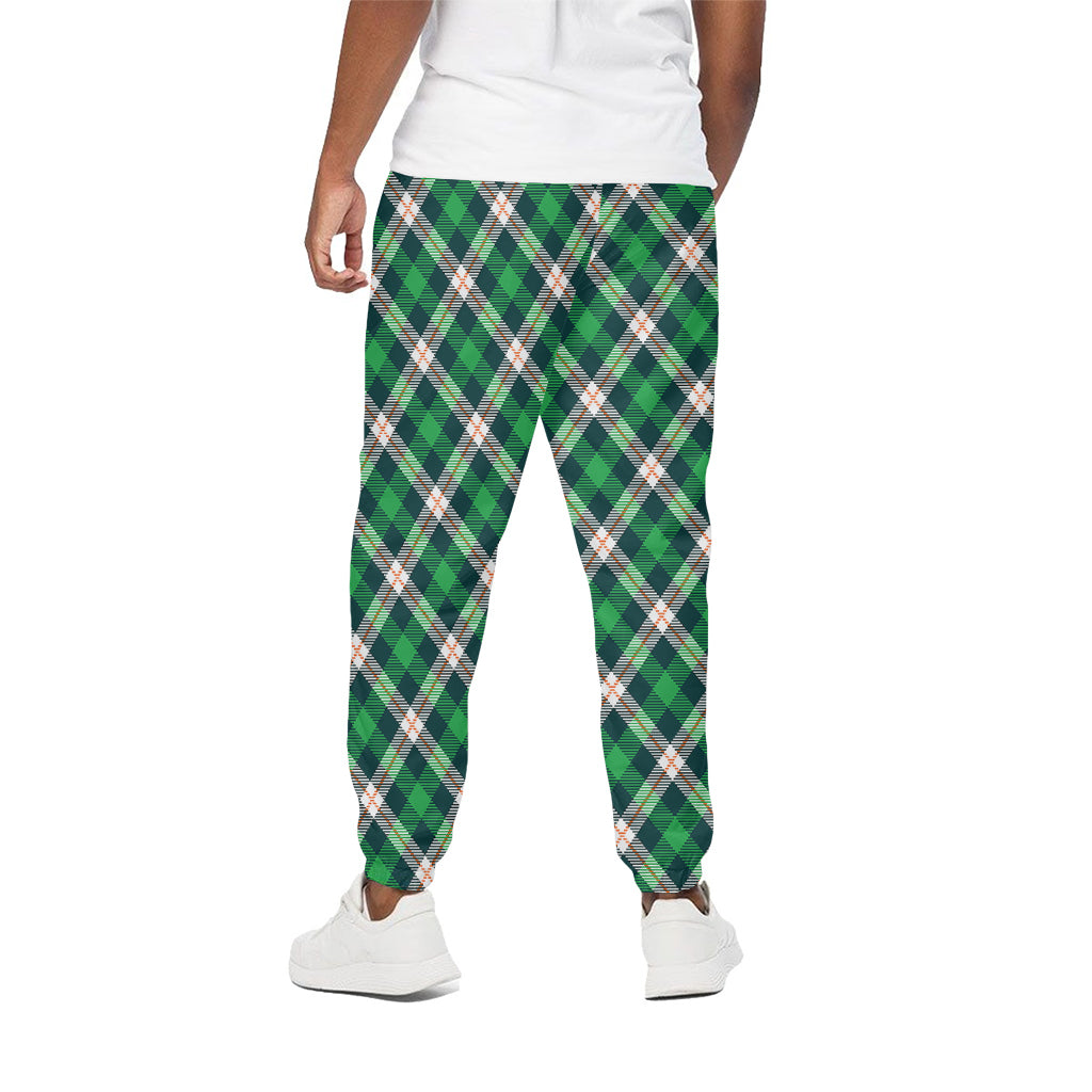 Saint Patrick's Day Irish Tartan Print Cotton Pants