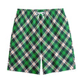 Saint Patrick's Day Irish Tartan Print Cotton Shorts