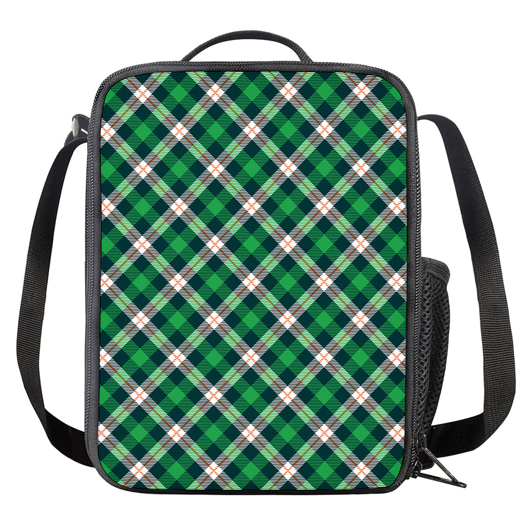 Saint Patrick's Day Irish Tartan Print Crossbody Lunch Bag