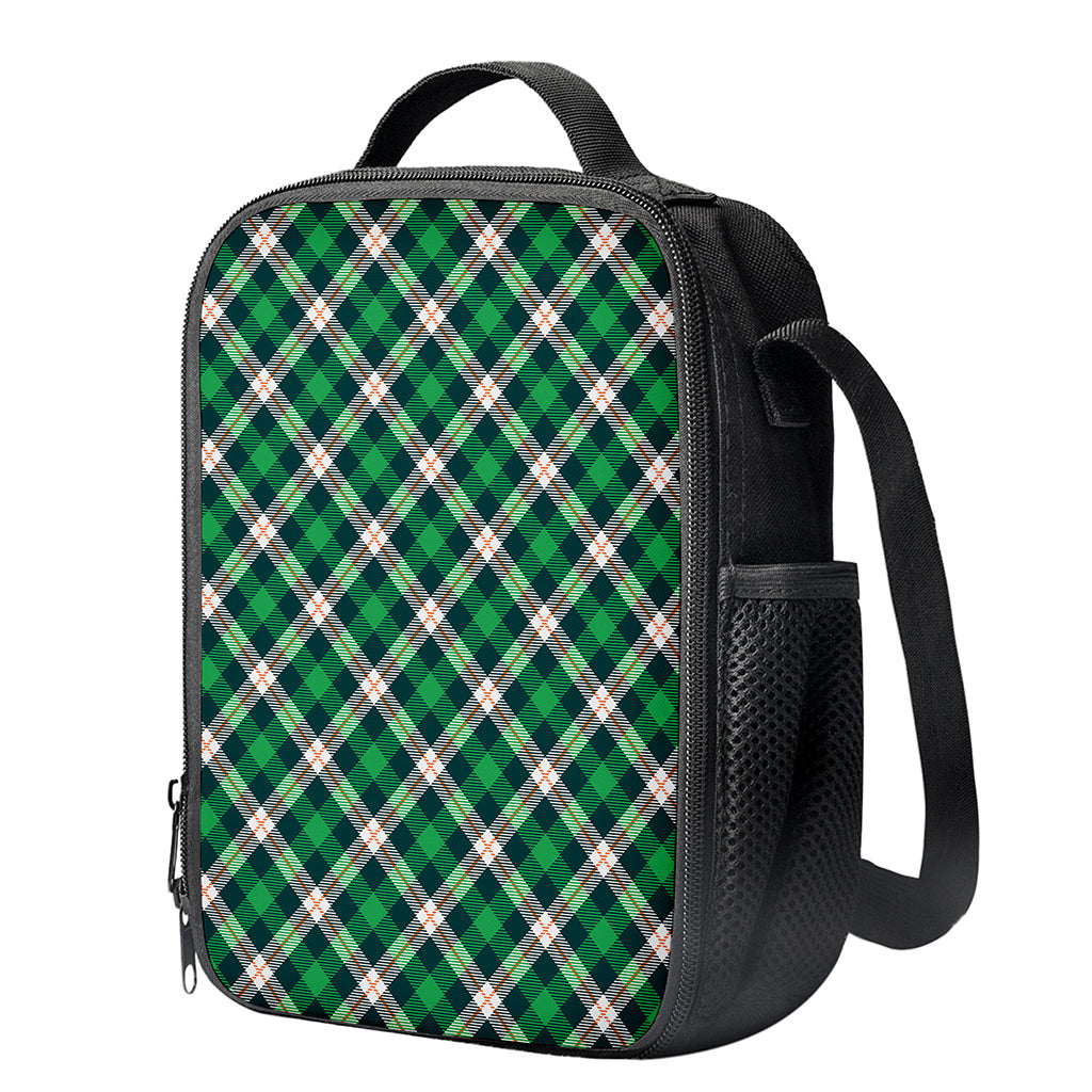 Saint Patrick's Day Irish Tartan Print Crossbody Lunch Bag