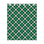 Saint Patrick's Day Irish Tartan Print Curtain