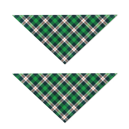 Saint Patrick's Day Irish Tartan Print Dog Bandana