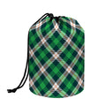 Saint Patrick's Day Irish Tartan Print Drawstring Makeup Bag