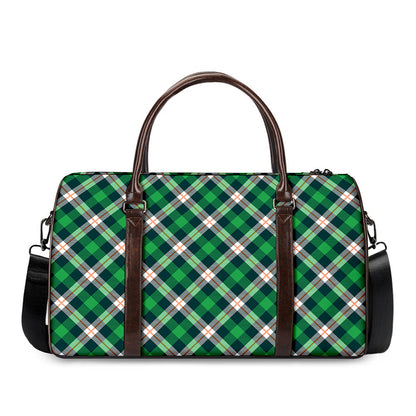 Saint Patrick's Day Irish Tartan Print Duffle Bag