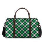 Saint Patrick's Day Irish Tartan Print Duffle Bag
