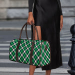 Saint Patrick's Day Irish Tartan Print Duffle Bag
