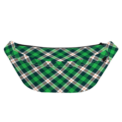 Saint Patrick's Day Irish Tartan Print Fanny Pack