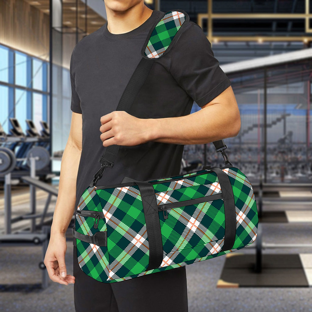 Saint Patrick's Day Irish Tartan Print Gym Bag