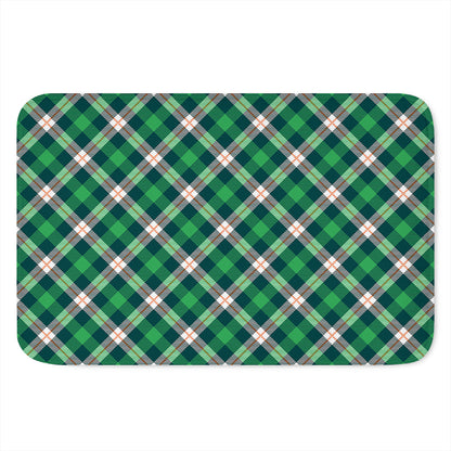 Saint Patrick's Day Irish Tartan Print Indoor Door Mat
