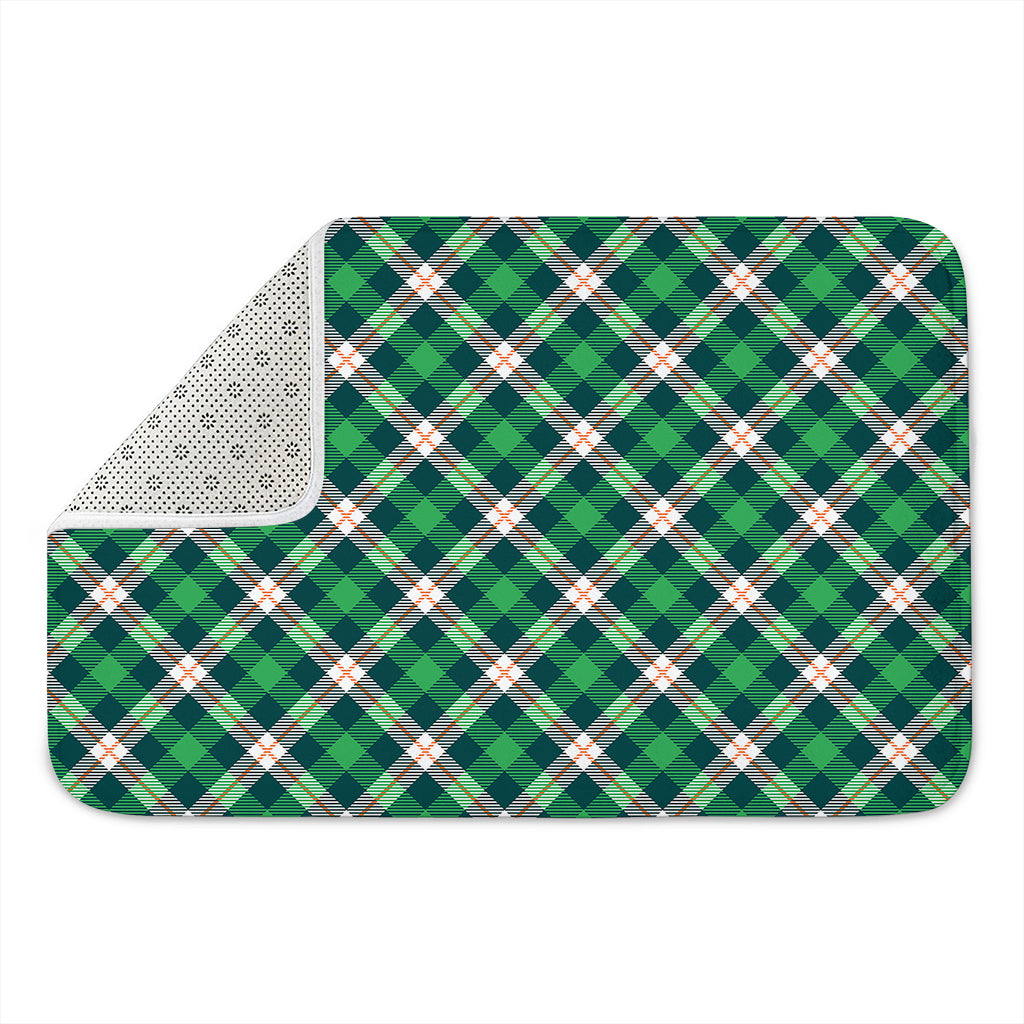 Saint Patrick's Day Irish Tartan Print Indoor Door Mat