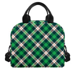 Saint Patrick's Day Irish Tartan Print Insulated Lunch Bag