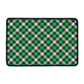 Saint Patrick's Day Irish Tartan Print Kitchen Mat