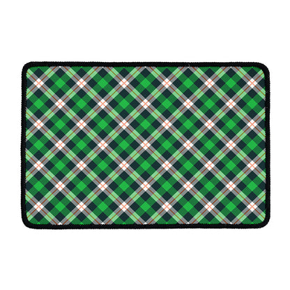 Saint Patrick's Day Irish Tartan Print Kitchen Mat
