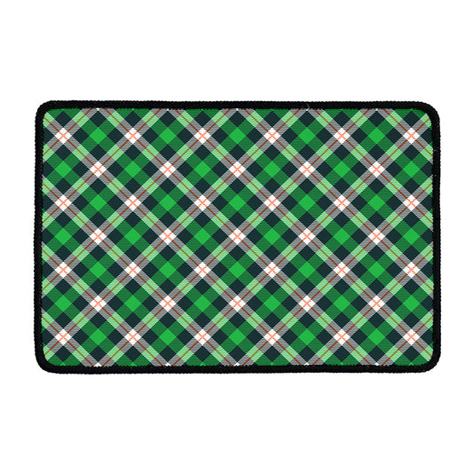 Saint Patrick's Day Irish Tartan Print Kitchen Mat