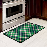 Saint Patrick's Day Irish Tartan Print Kitchen Mat