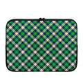 Saint Patrick's Day Irish Tartan Print Laptop Sleeve