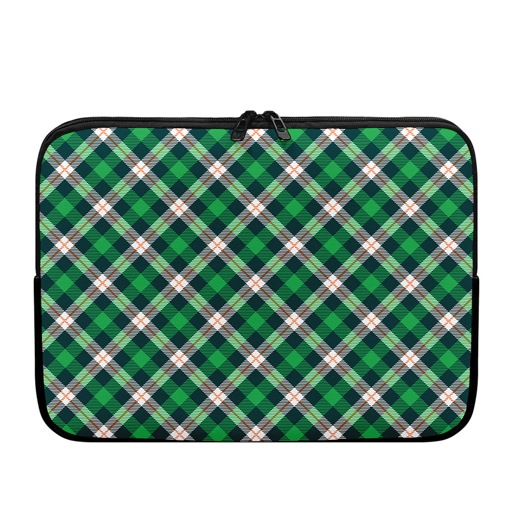 Saint Patrick's Day Irish Tartan Print Laptop Sleeve