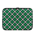 Saint Patrick's Day Irish Tartan Print Laptop Sleeve