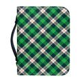 Saint Patrick's Day Irish Tartan Print Leather Bible Cover