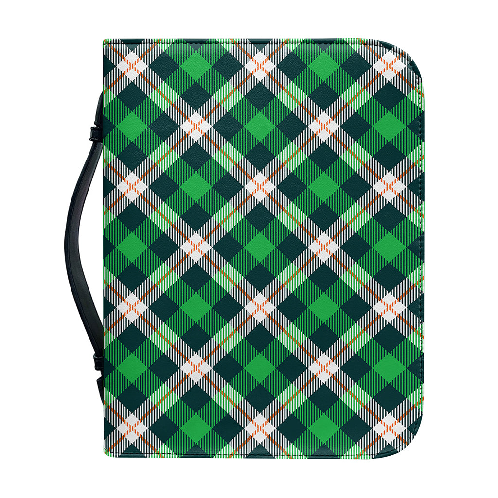 Saint Patrick's Day Irish Tartan Print Leather Bible Cover