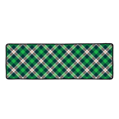 Saint Patrick's Day Irish Tartan Print Long Kitchen Mat