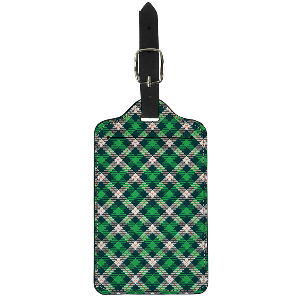 Saint Patrick's Day Irish Tartan Print Luggage Tag