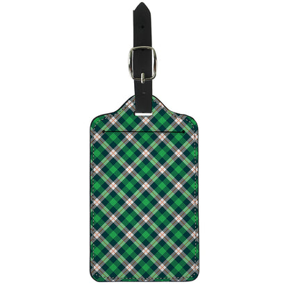 Saint Patrick's Day Irish Tartan Print Luggage Tag