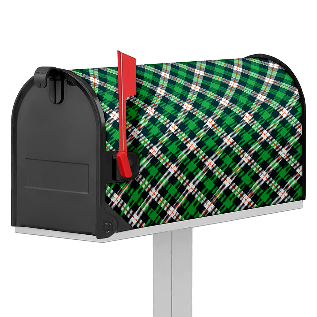 Saint Patrick's Day Irish Tartan Print Mailbox Cover